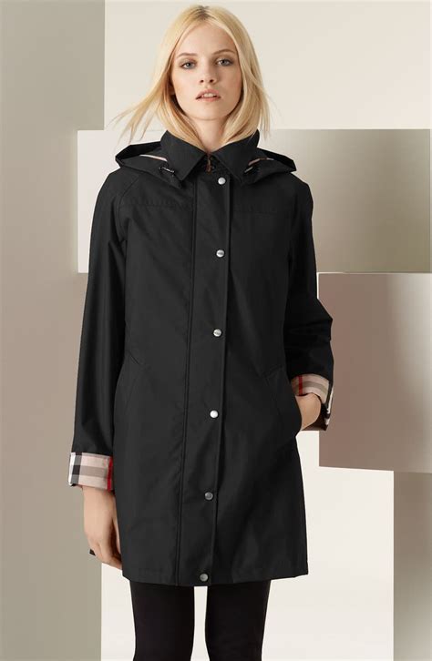 burberry raincoat nordstrom|burberry brit raincoat with hood.